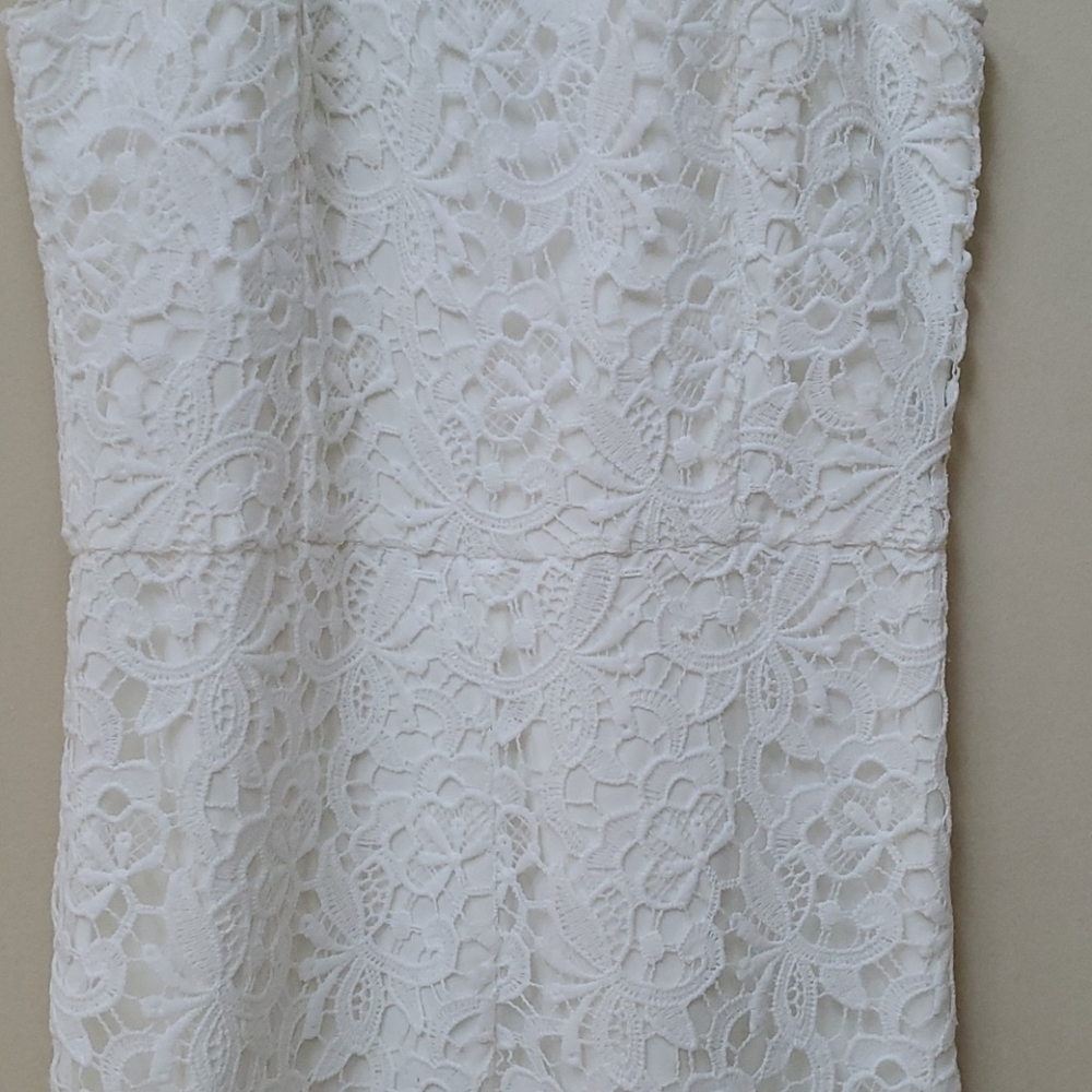 Aqua brand white lace romper. - Picture 2 of 3